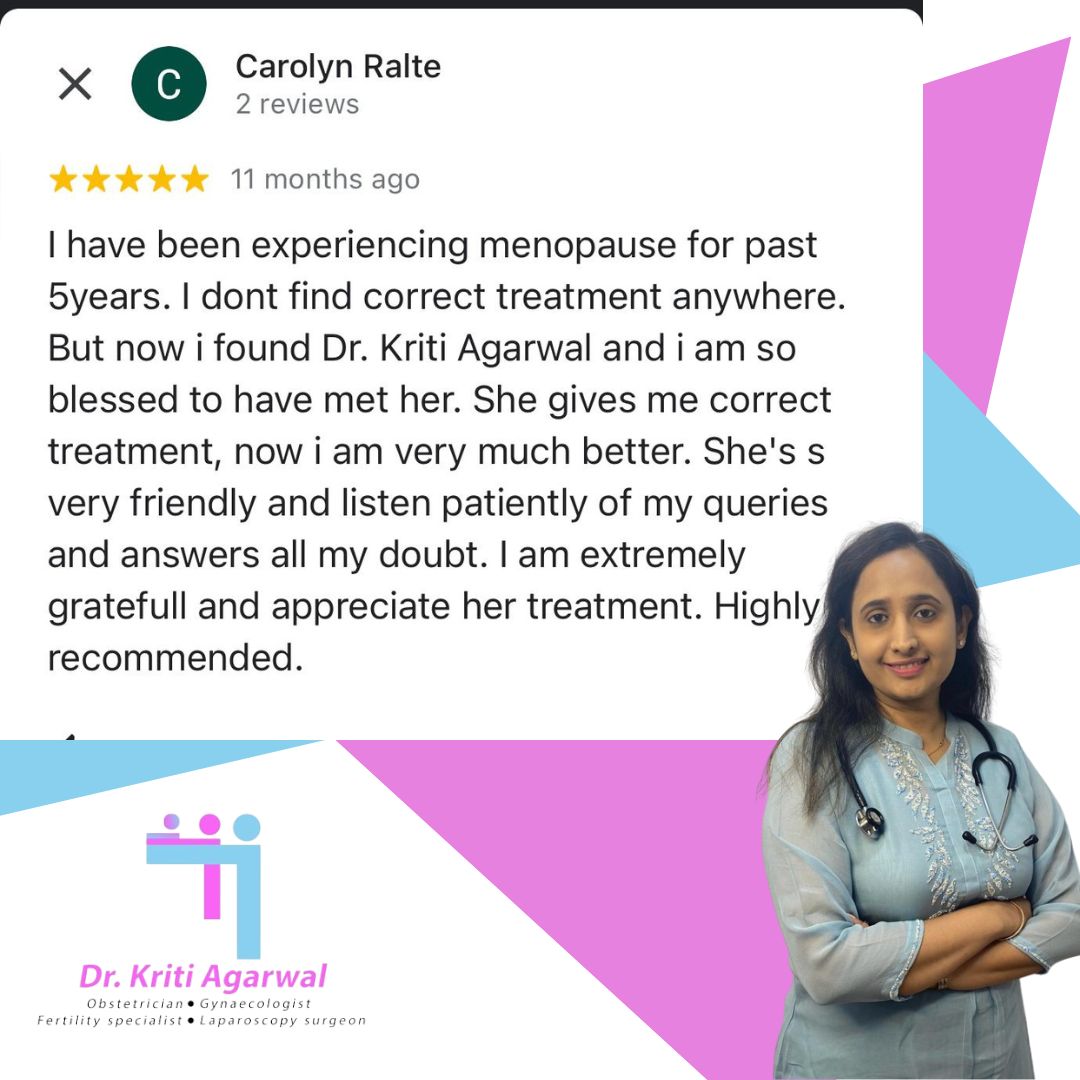 Dr. Kriti Agarwal Best Gynecologist Obstetricians Review